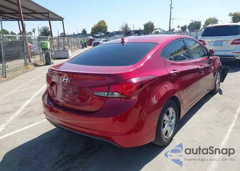 2014 Hyundai Elantra Se from USA, damaged, VIN 5NPDH4AE2EH461982